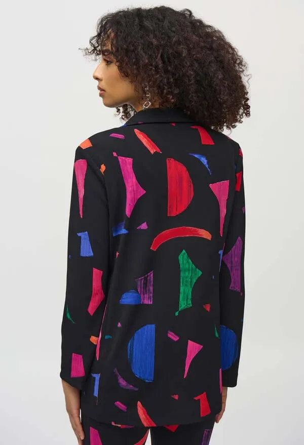 Abstract Print Blazer