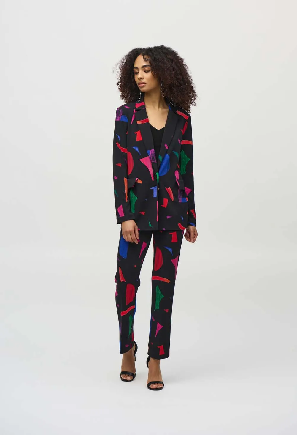 Abstract Print Blazer