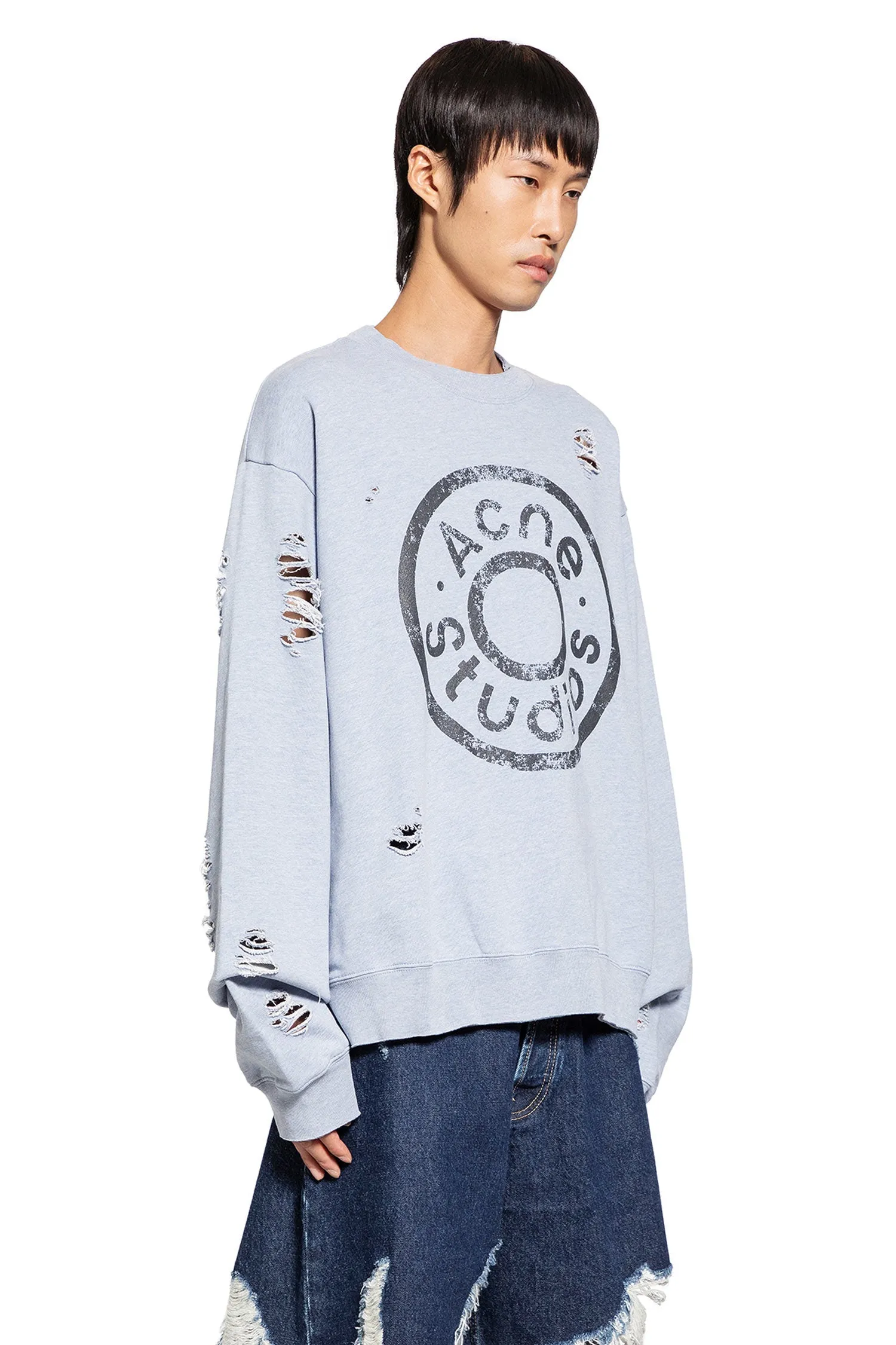 ACNE STUDIOS MAN BLUE SWEATSHIRTS