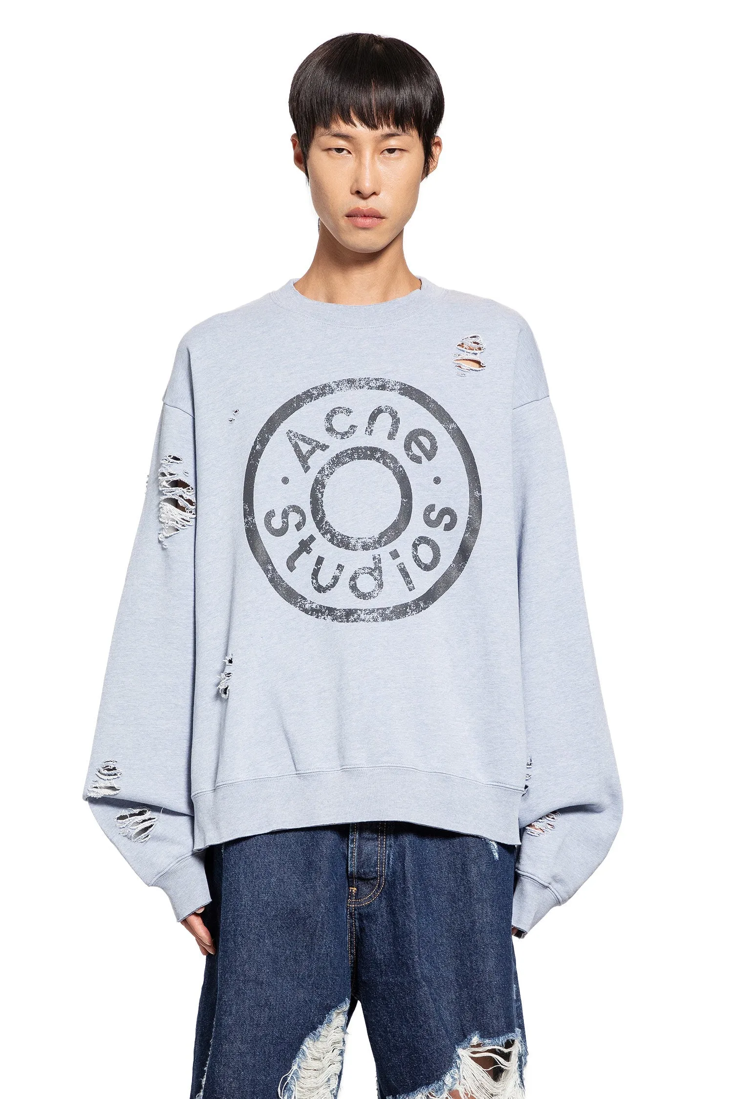 ACNE STUDIOS MAN BLUE SWEATSHIRTS