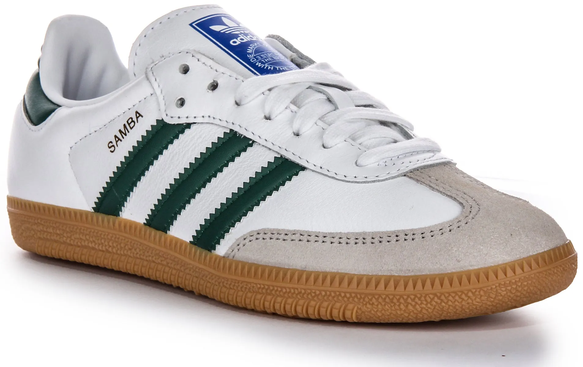 Adidas Samba OG In White Green