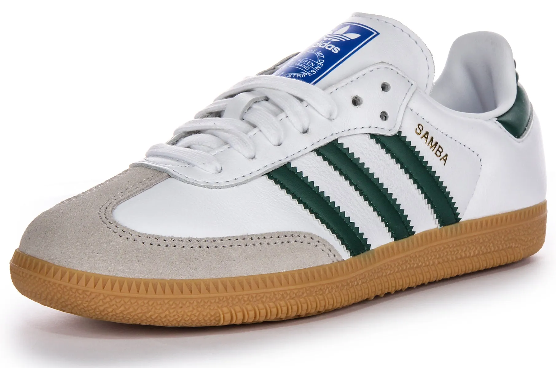 Adidas Samba OG In White Green