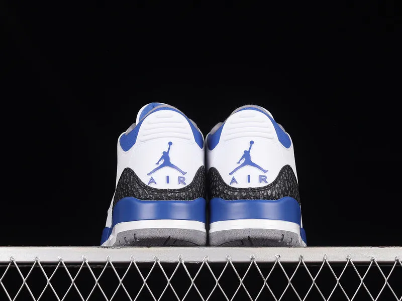 AIR JORDAN 3 RETRO WHITE/BLACK/CEMENT GREY/RACER BLUE