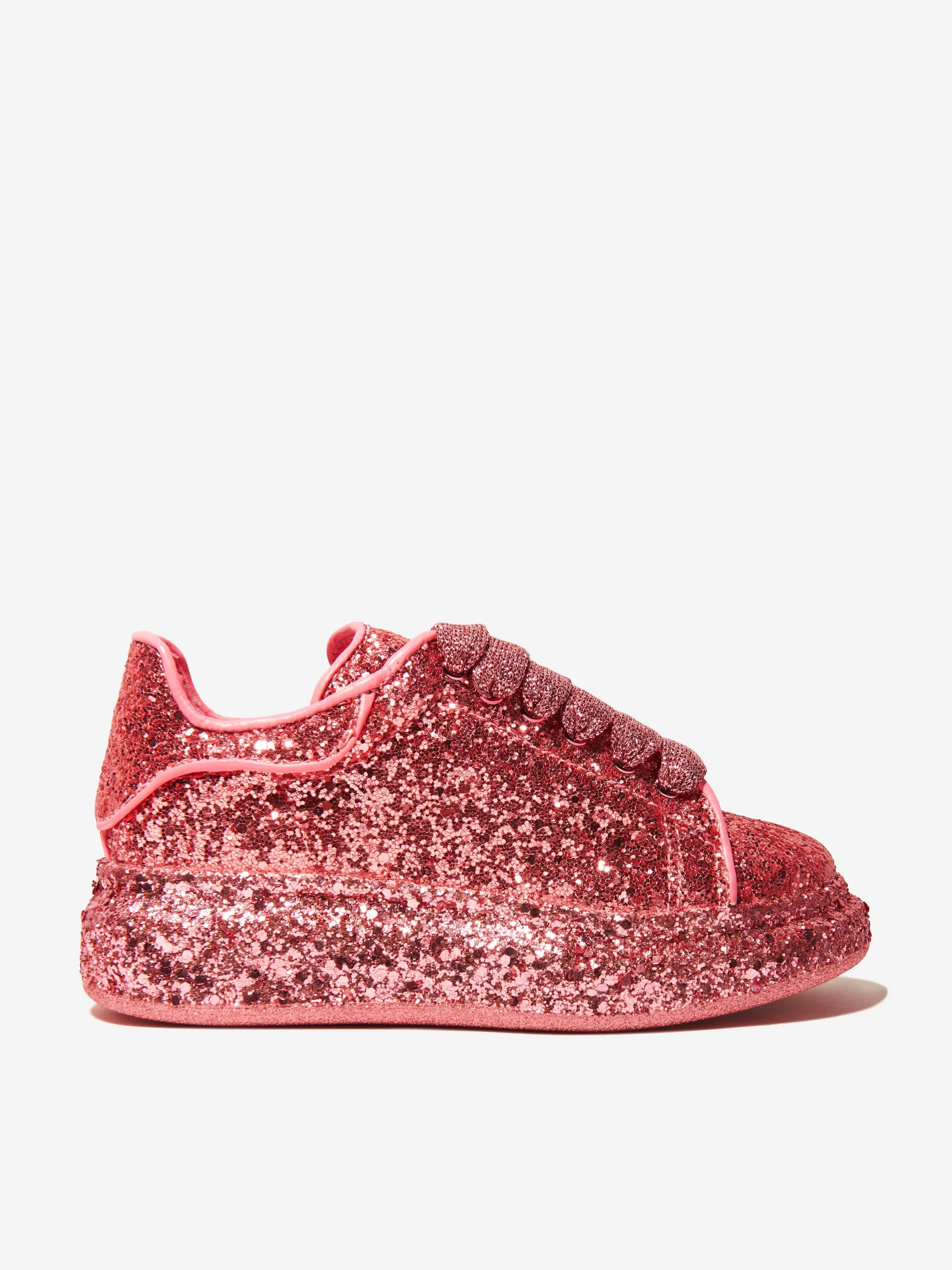 Alexander McQueen Girls Glitter Chunky Trainers