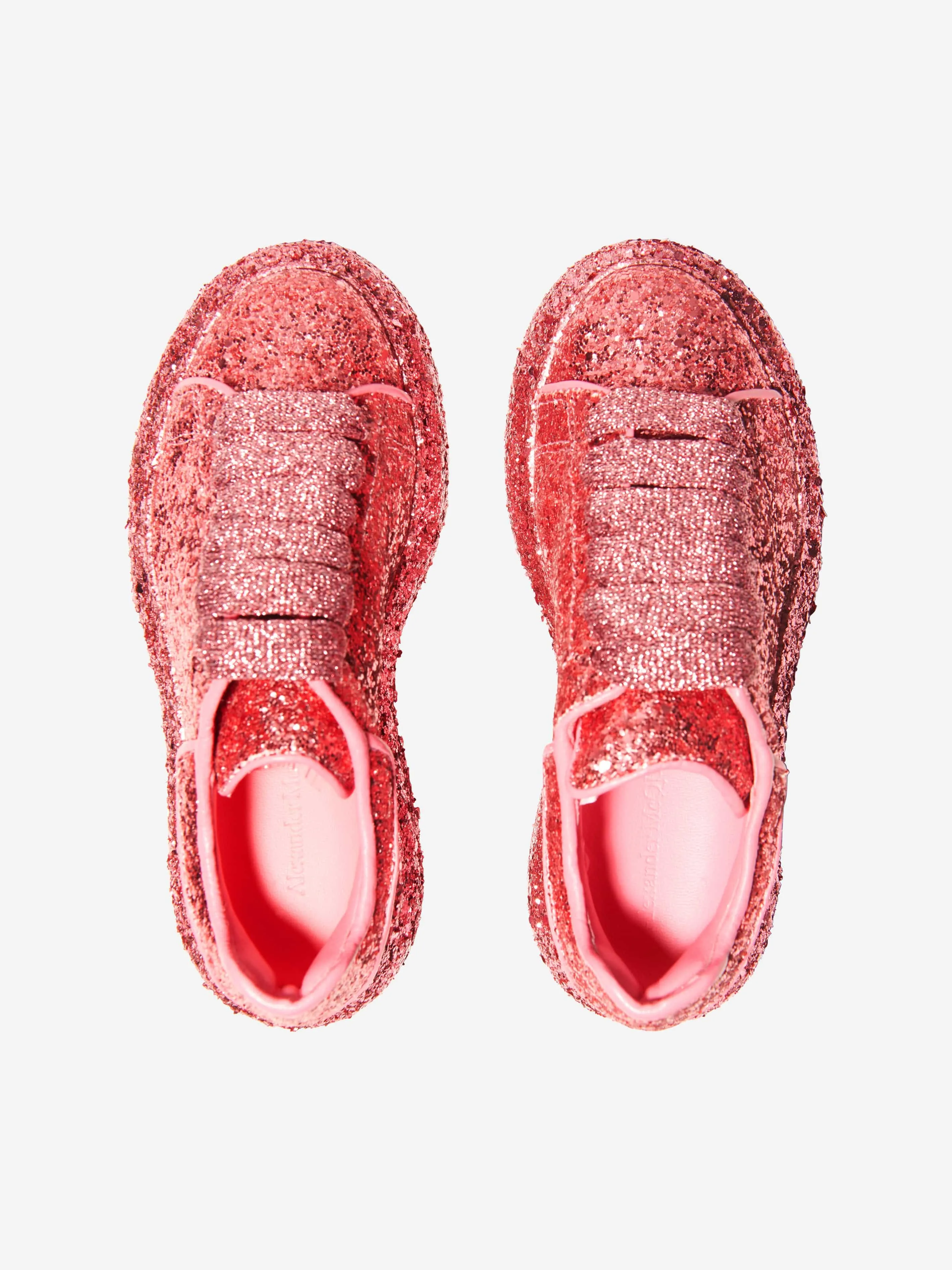 Alexander McQueen Girls Glitter Chunky Trainers