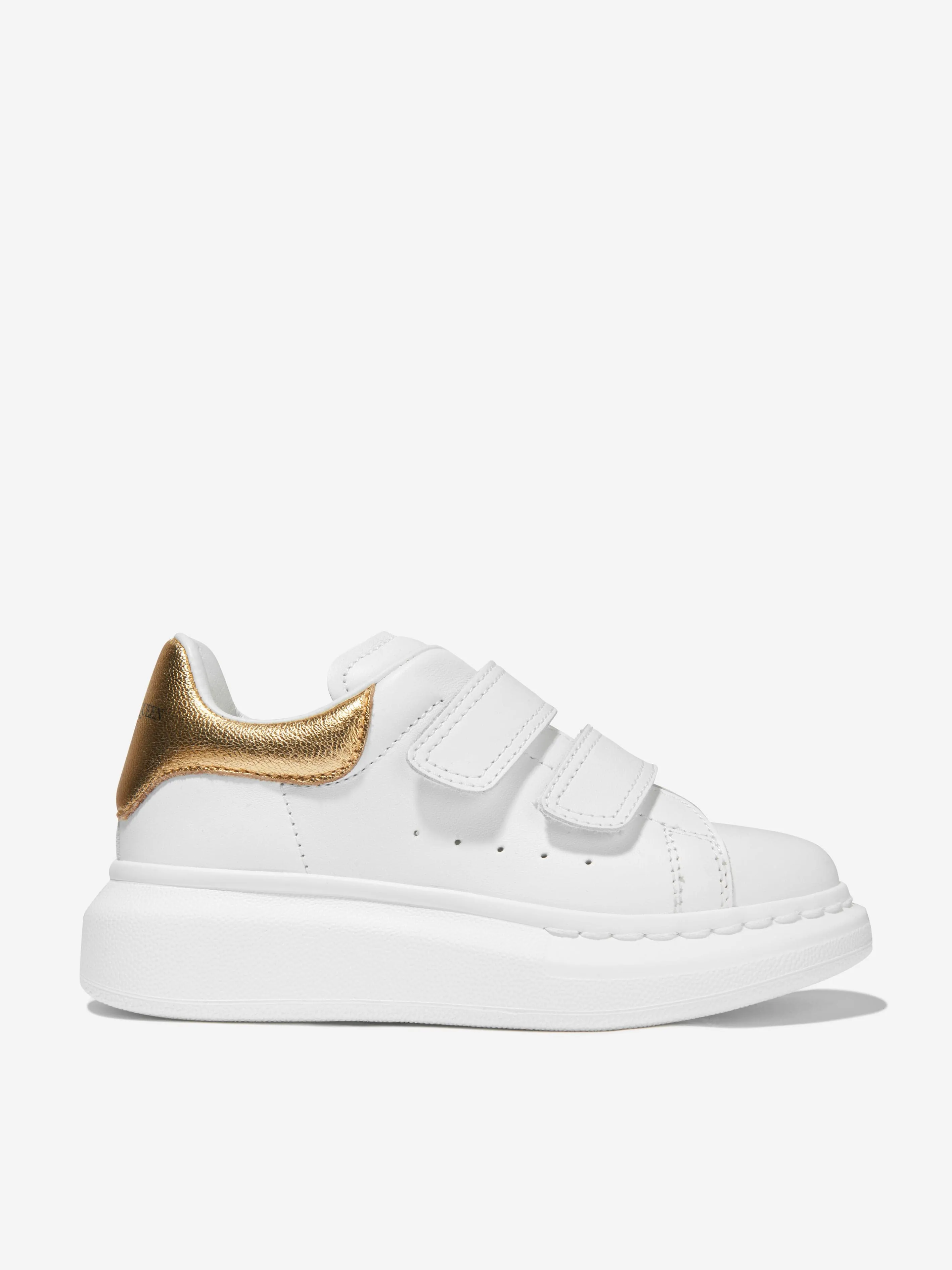 Alexander McQueen Unisex Leather Velcro Strap Trainers