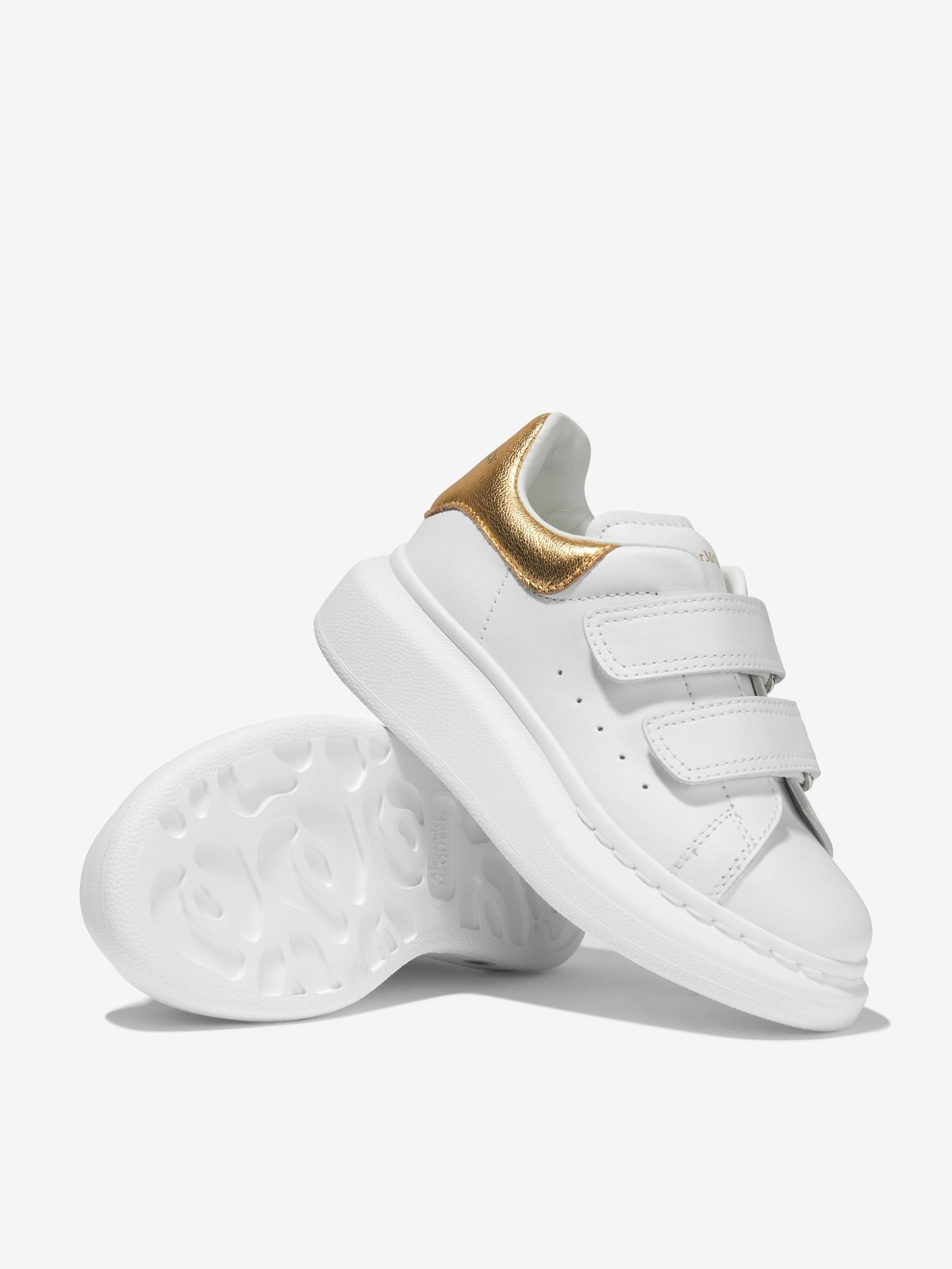 Alexander McQueen Unisex Leather Velcro Strap Trainers