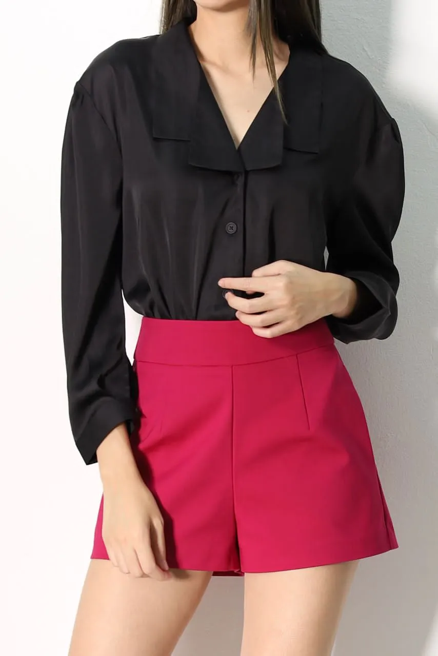 Amy Cutout Satin Shirt