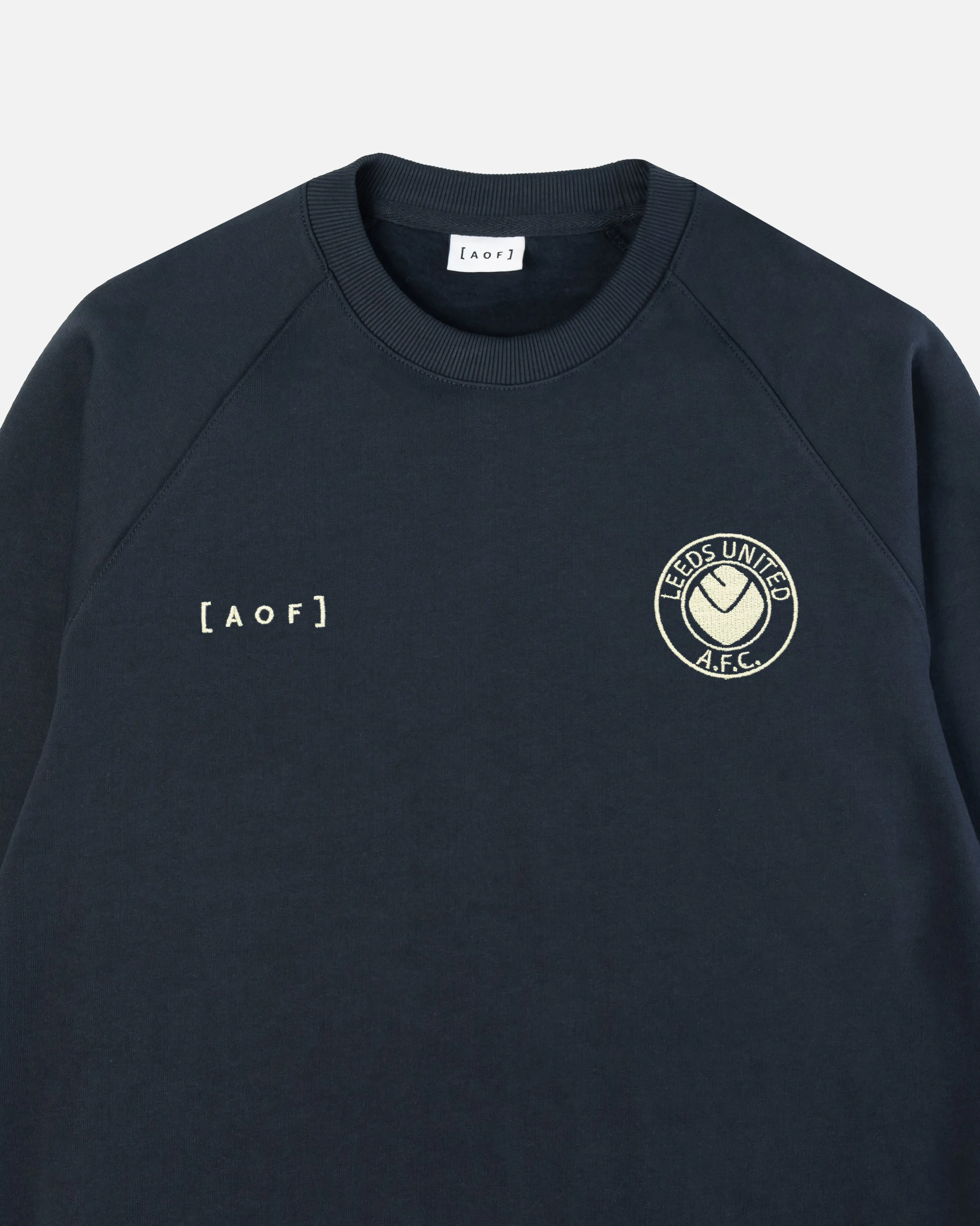 AOF x Leeds United - Navy Raglan Sweat