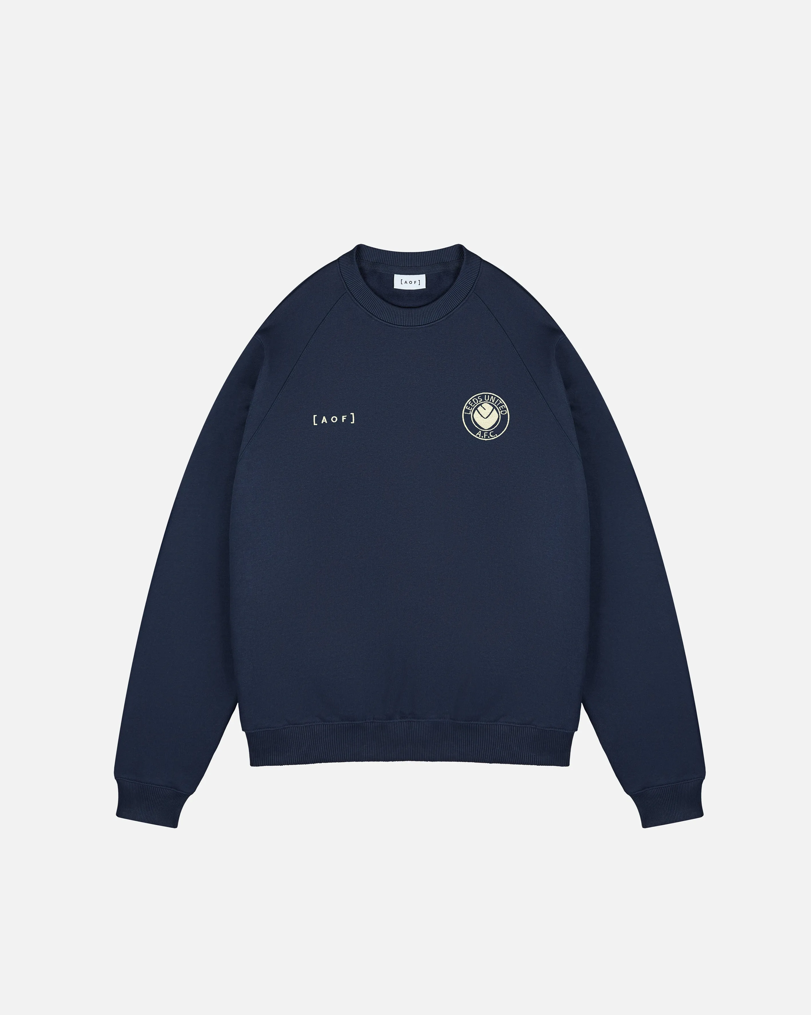 AOF x Leeds United - Navy Raglan Sweat