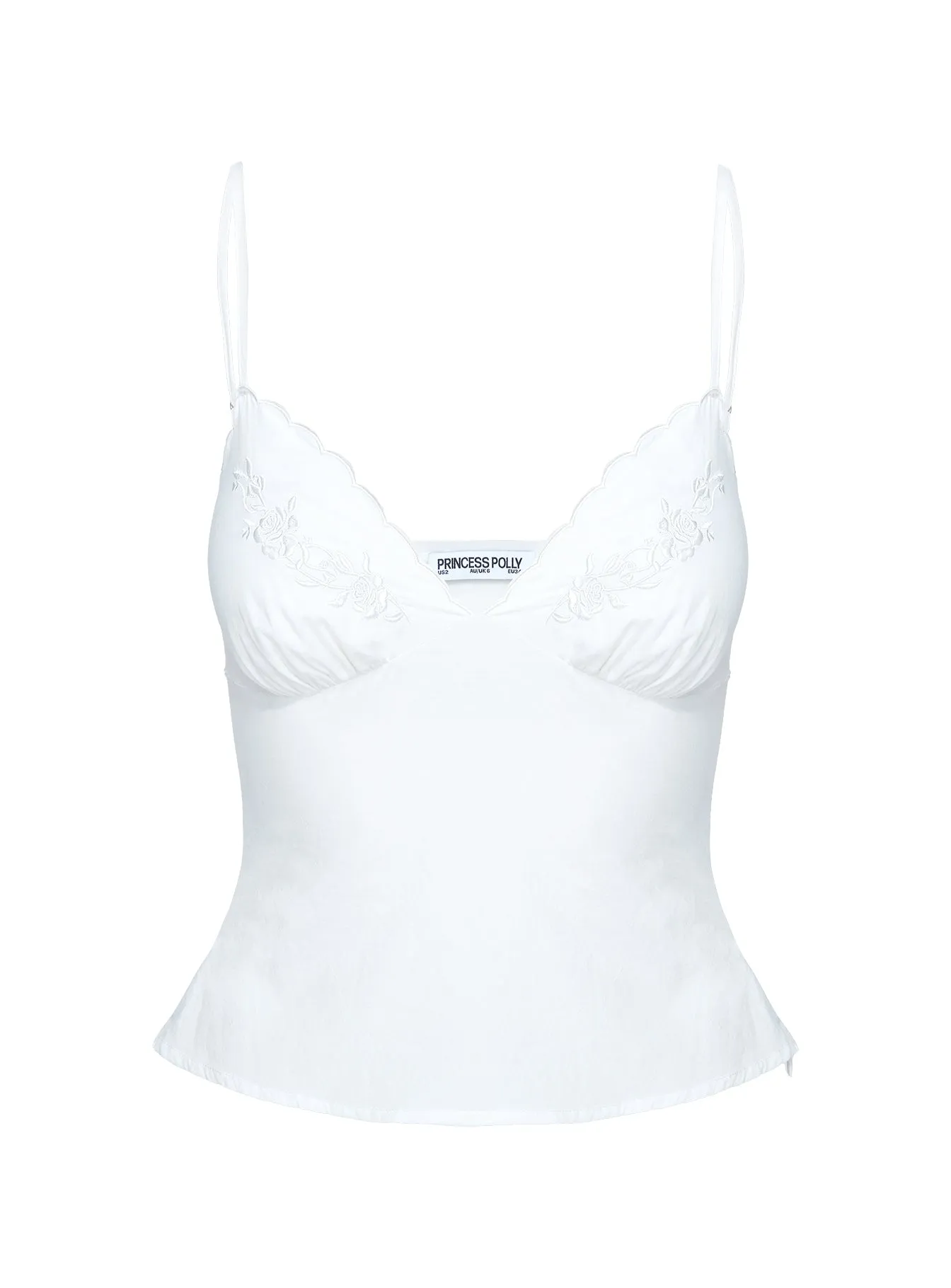 Aruba Embroidered Cami White