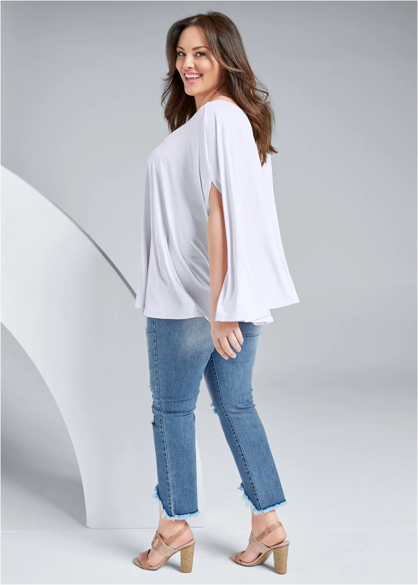 Asymmetrical Top - White