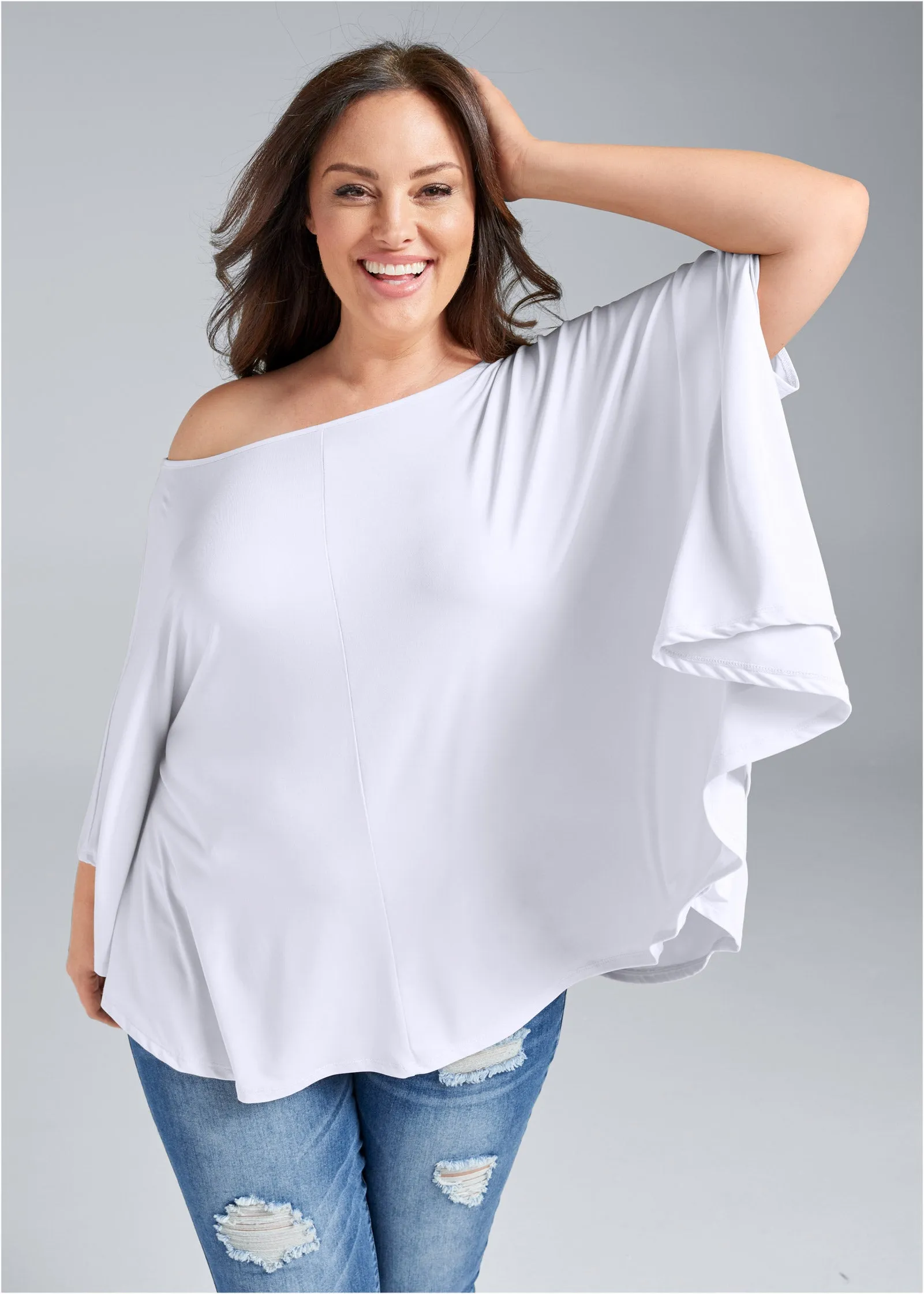 Asymmetrical Top - White