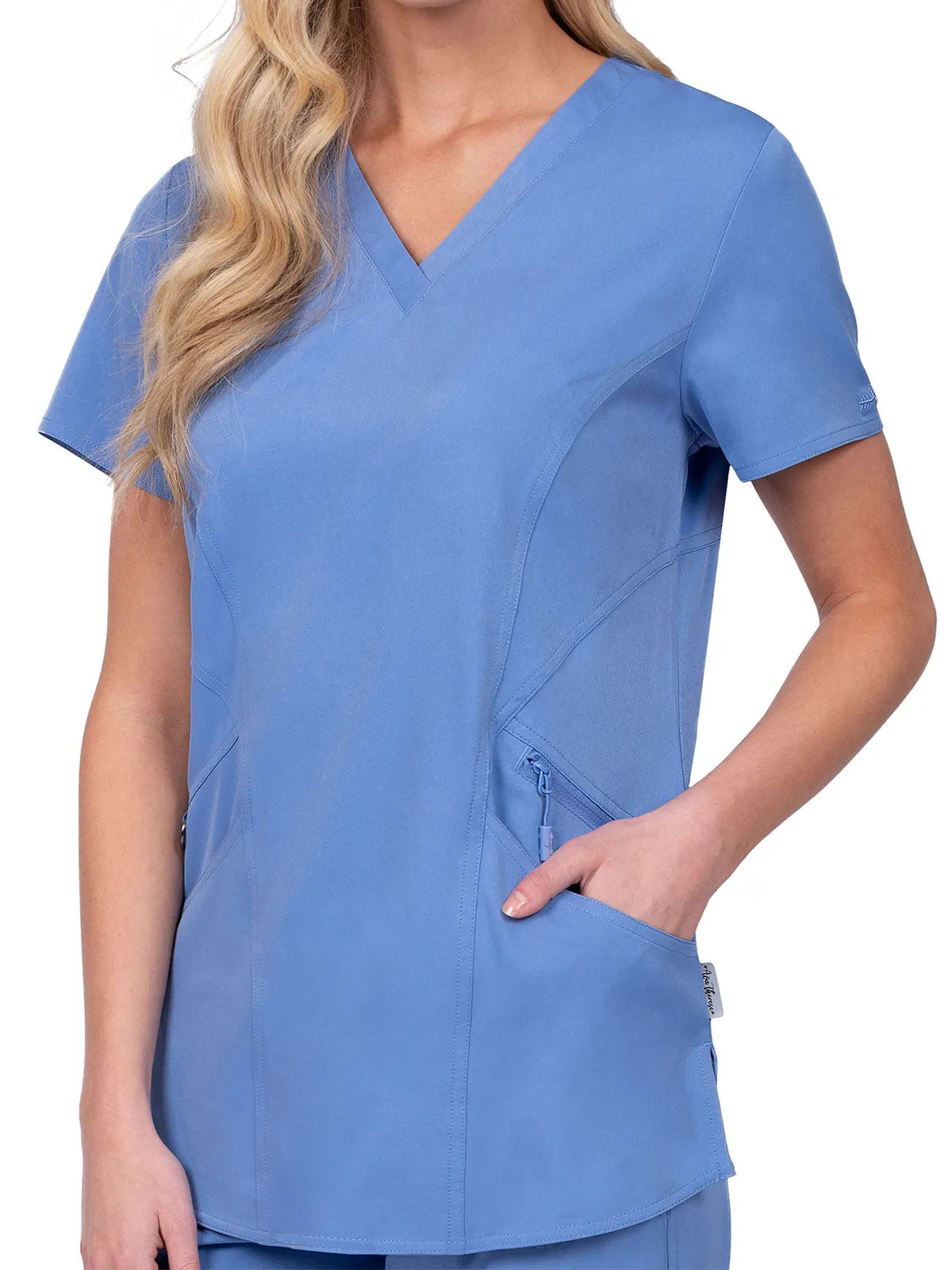 Ava Therese - Women's Ava Back Knit Scrubs Top