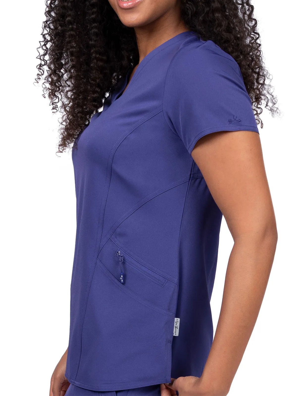 Ava Therese - Women's Ava Back Knit Scrubs Top