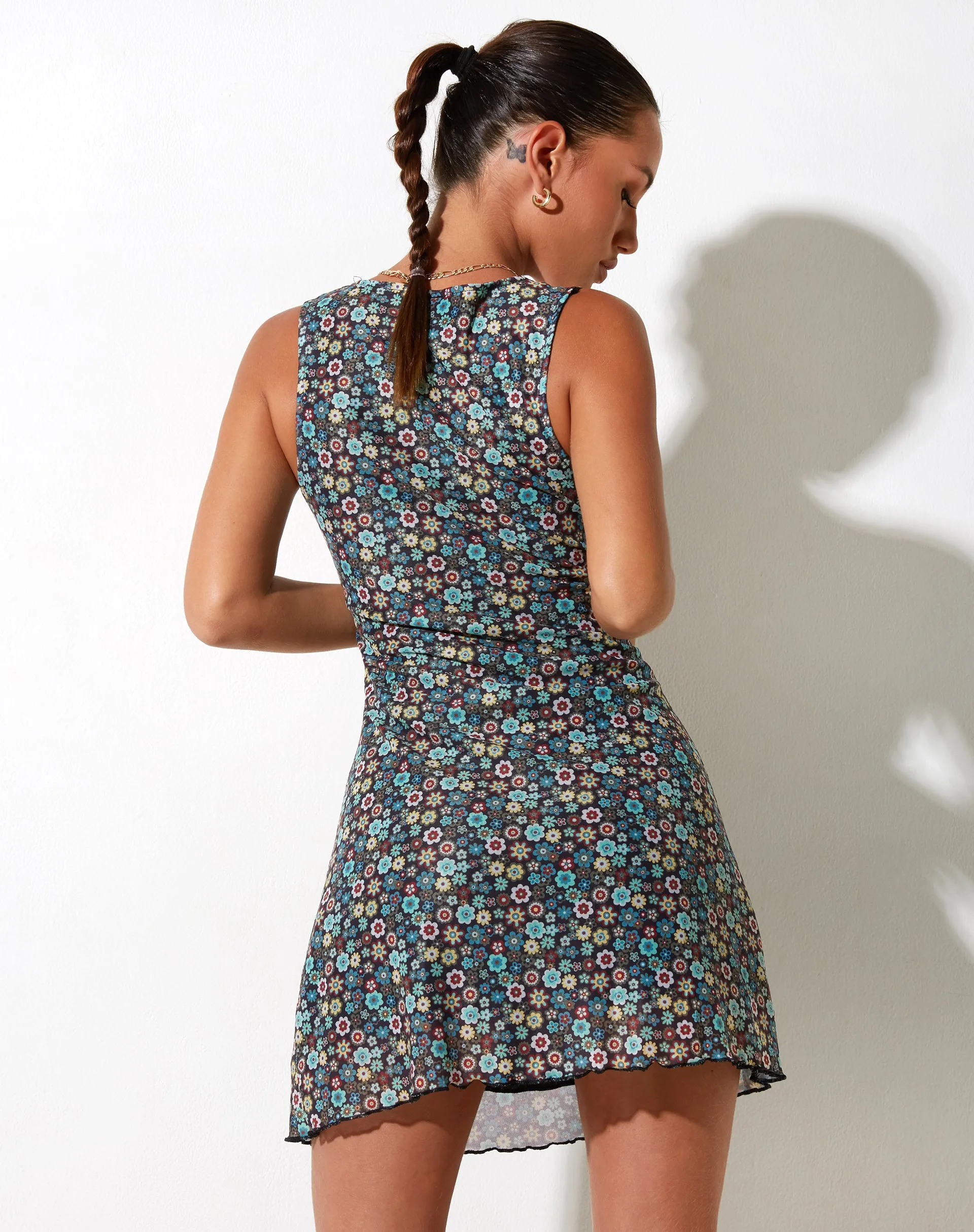 Avalie Mini Dress in Folk Floral