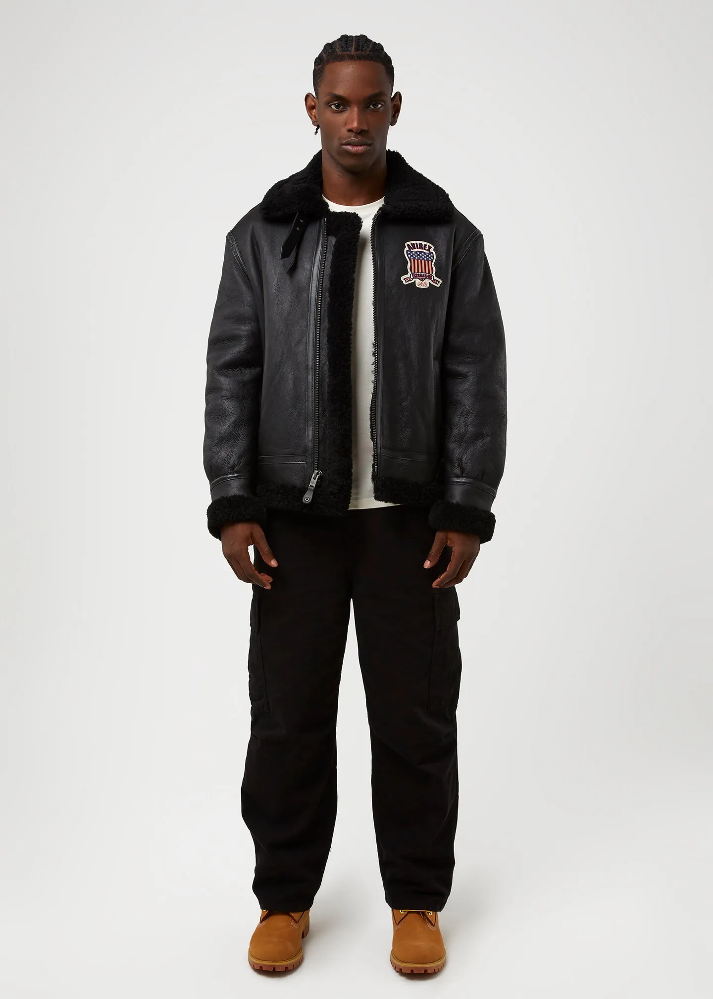 AVIREX OSTRICH ICON JACKET BLACK