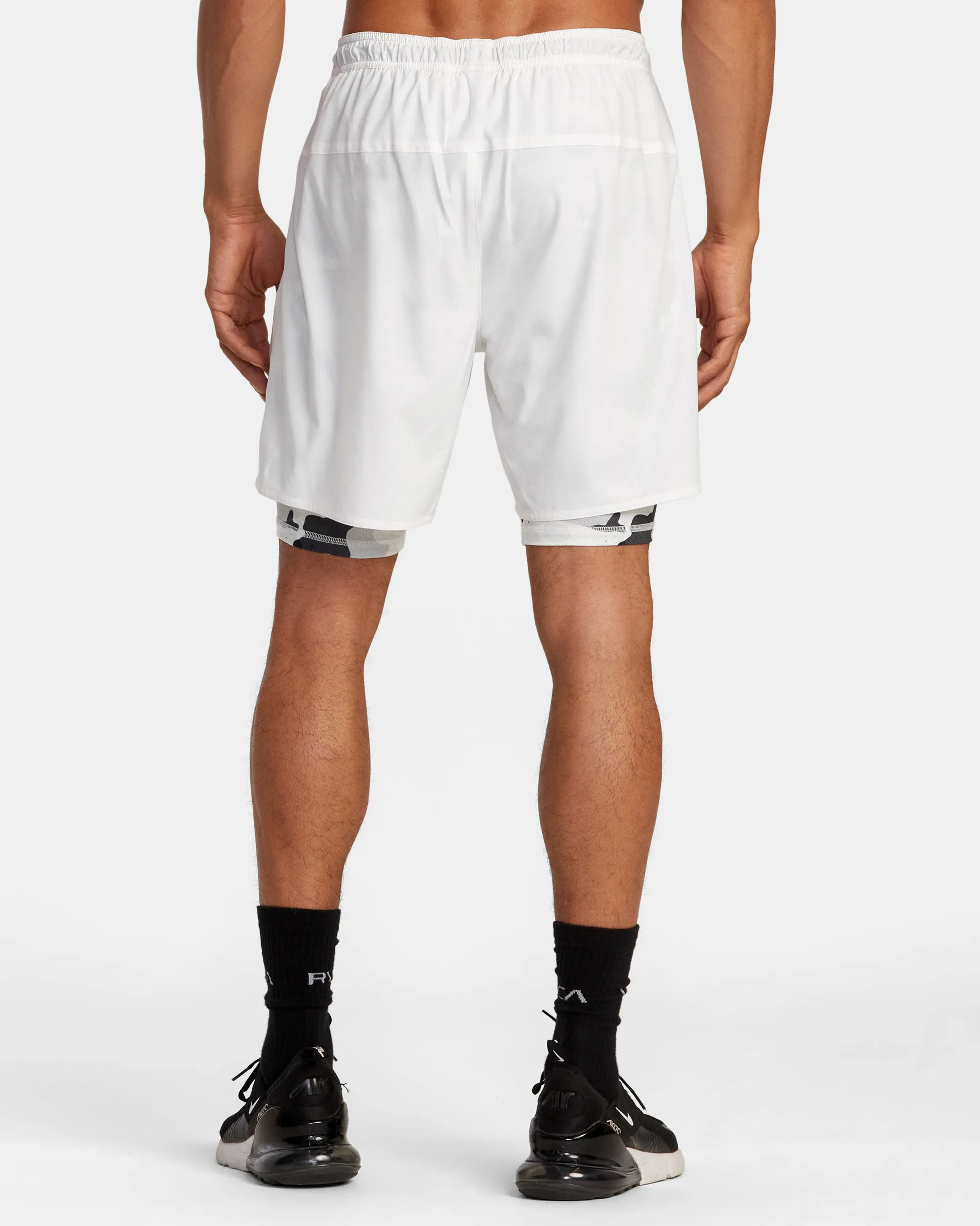 Bedwin x Stash Train 2-in-1 Shorts - Off White