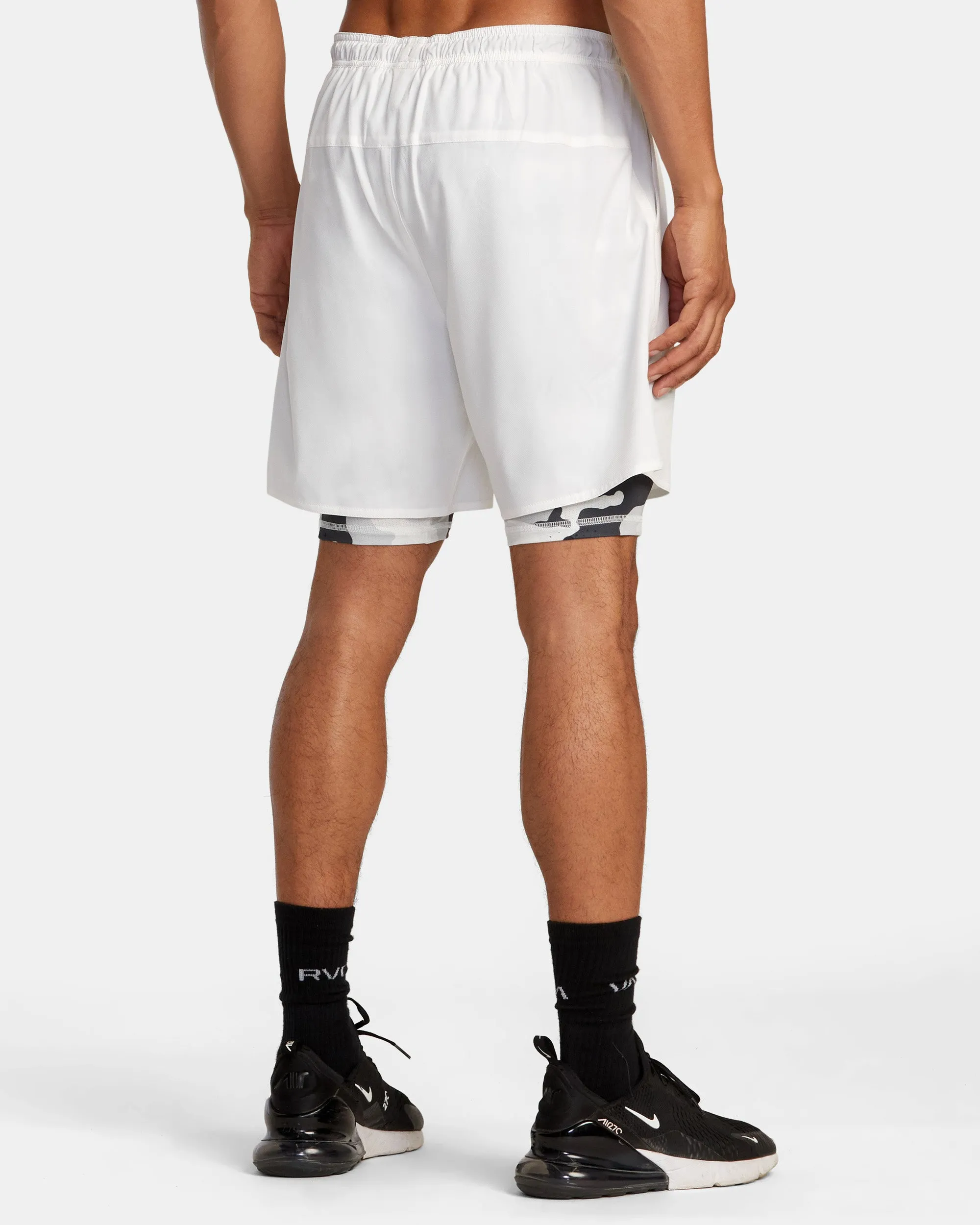 Bedwin x Stash Train 2-in-1 Shorts - Off White