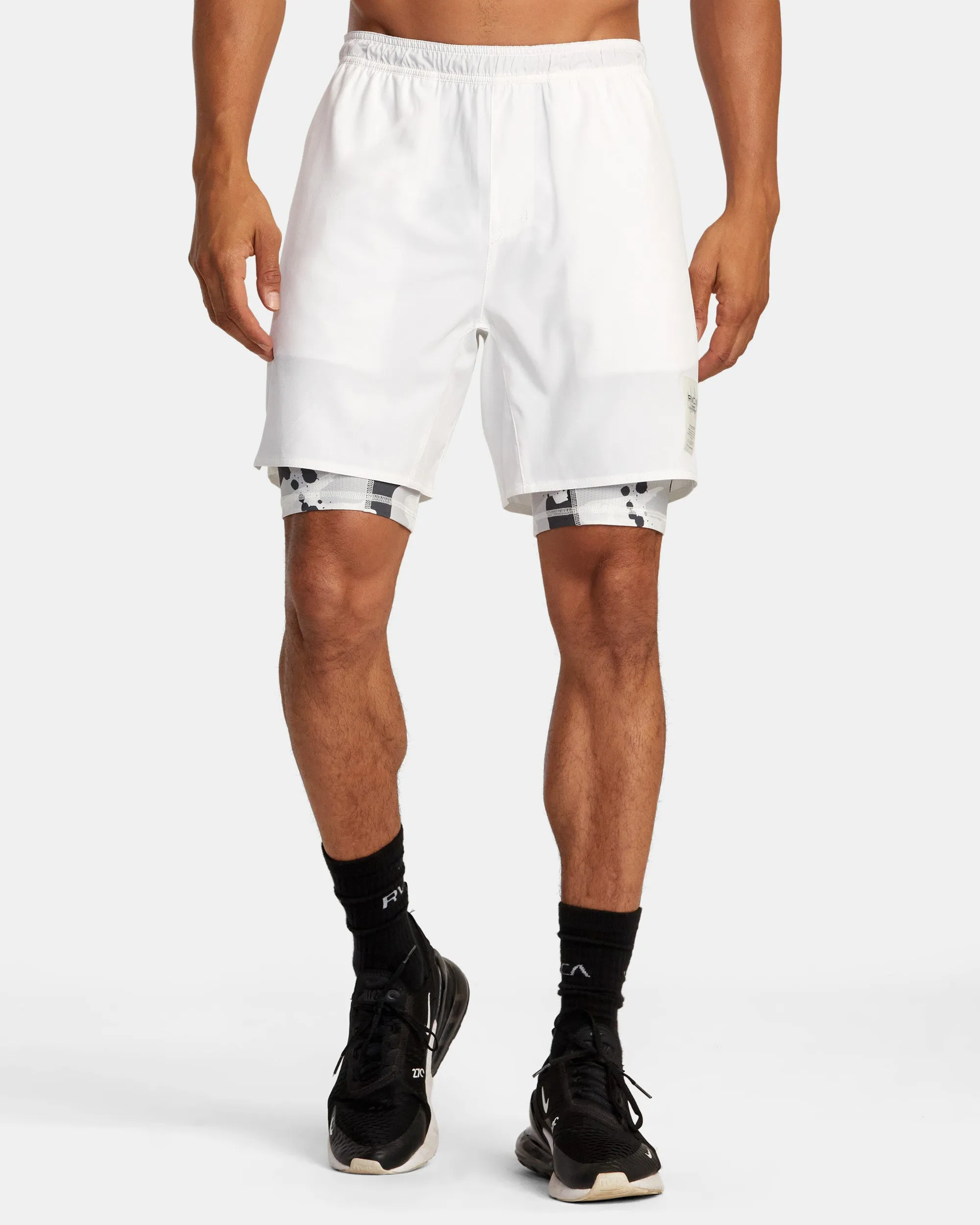 Bedwin x Stash Train 2-in-1 Shorts - Off White