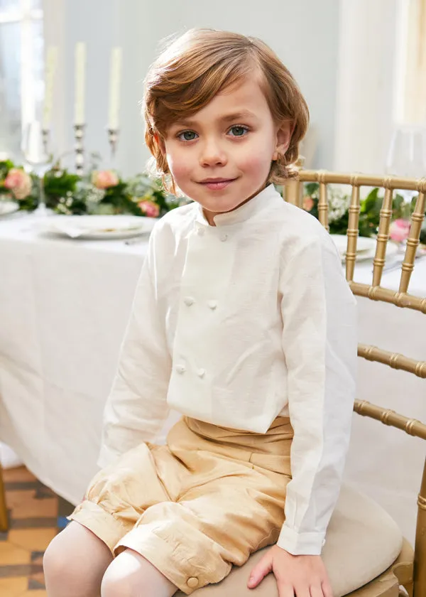 Beige Silk Pageboy Knickerbockers (12mths-10yrs)