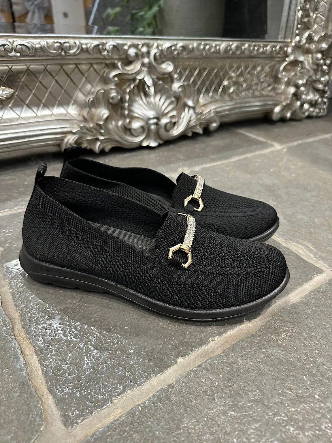 Black Comfort Fit Loafers