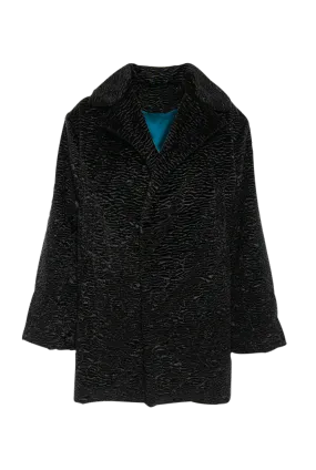 Black Faux Fur Coat