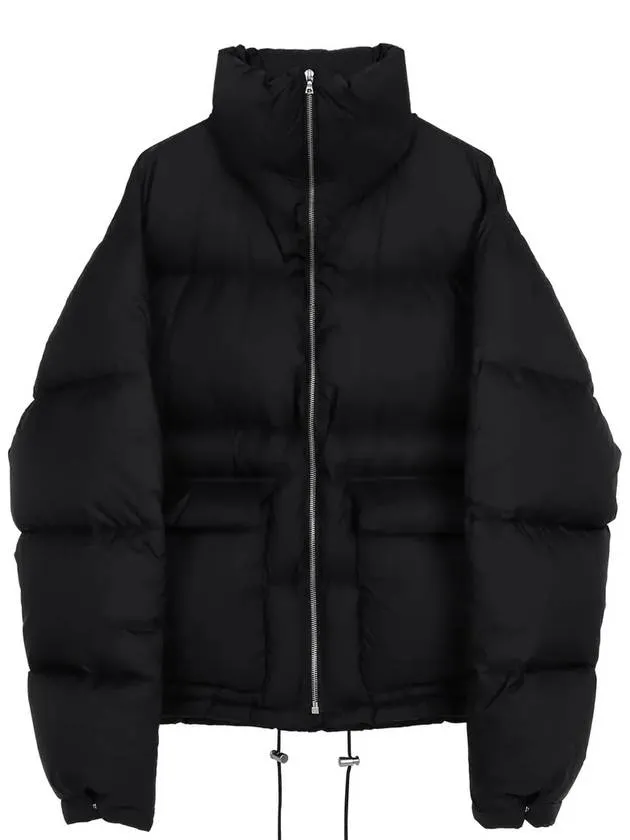 Black ripstop blouson down jacket A23AB01NL