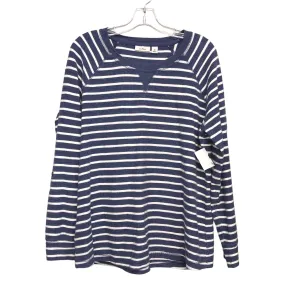 BLUE & WHITE TOP LS by L.L. BEAN Size:XL