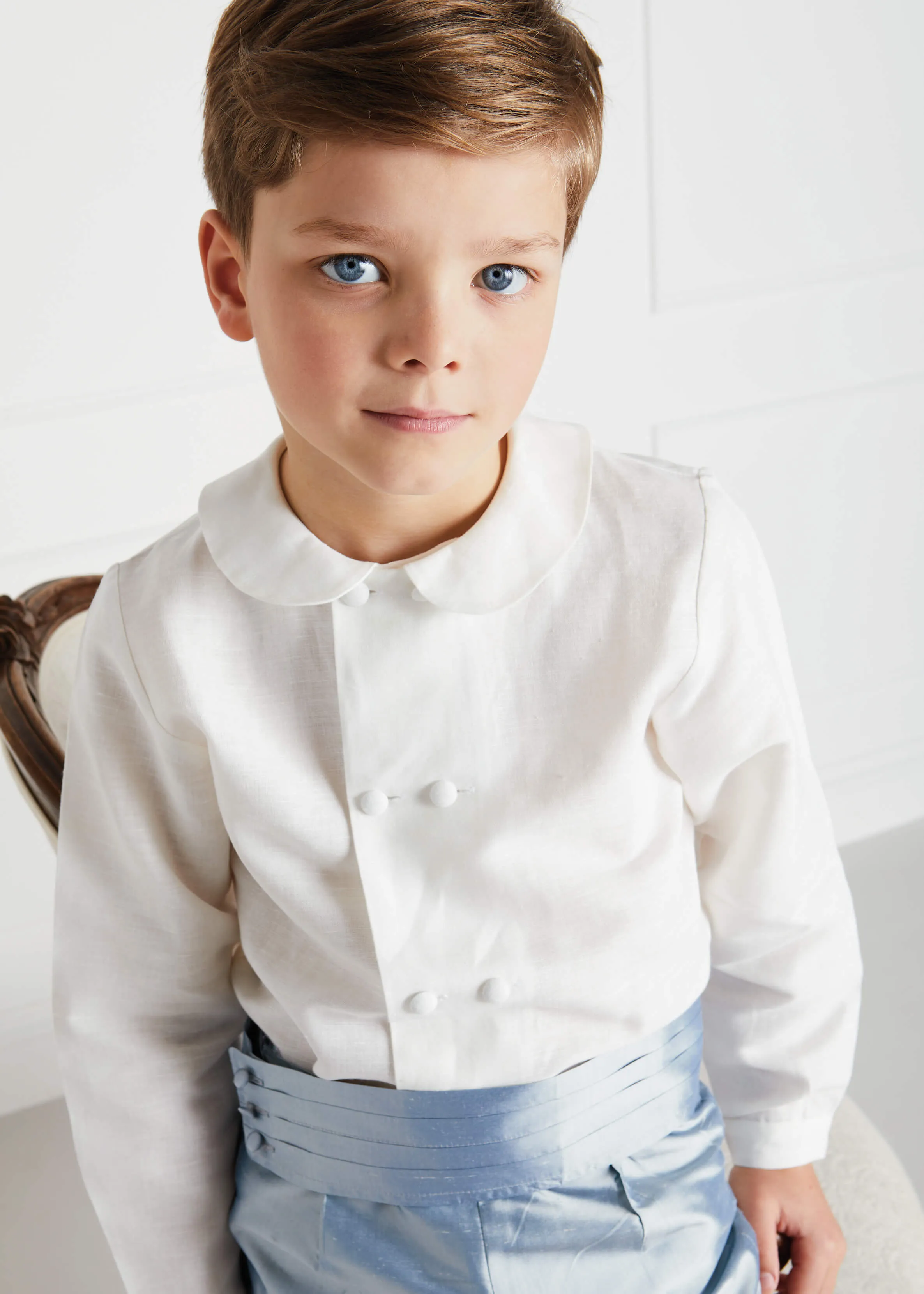 Blue Silk Pageboy Knickerbockers (12mths-10yrs)