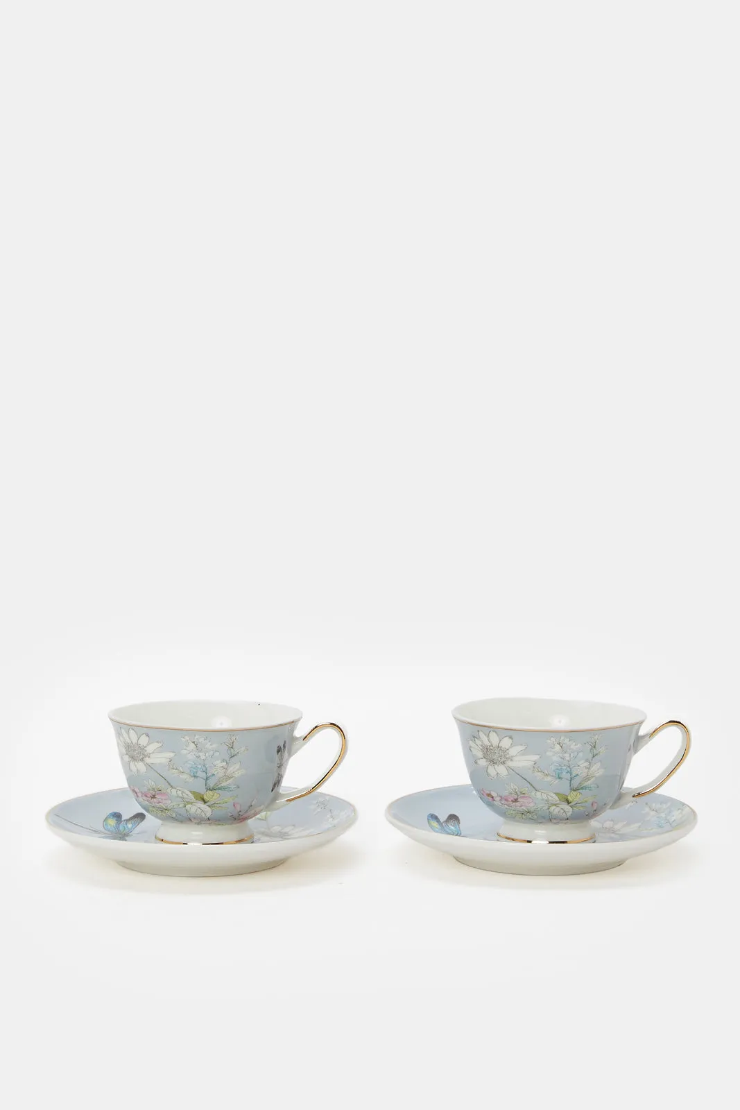 Blur Floral Print Espresso Set (8 Piece)