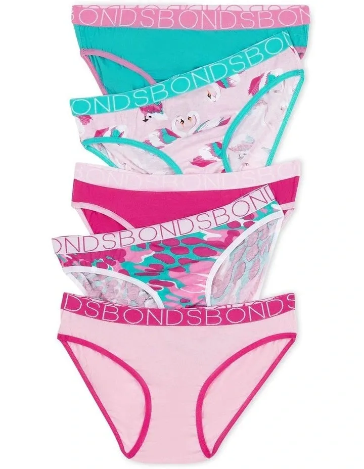 Bonds Girls Bikini 5 Pack - Stella Swan