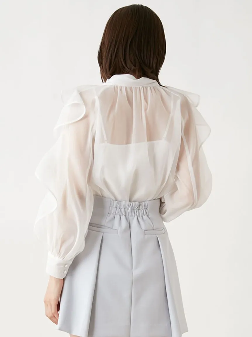 Bow Tie Ruffle Shirt