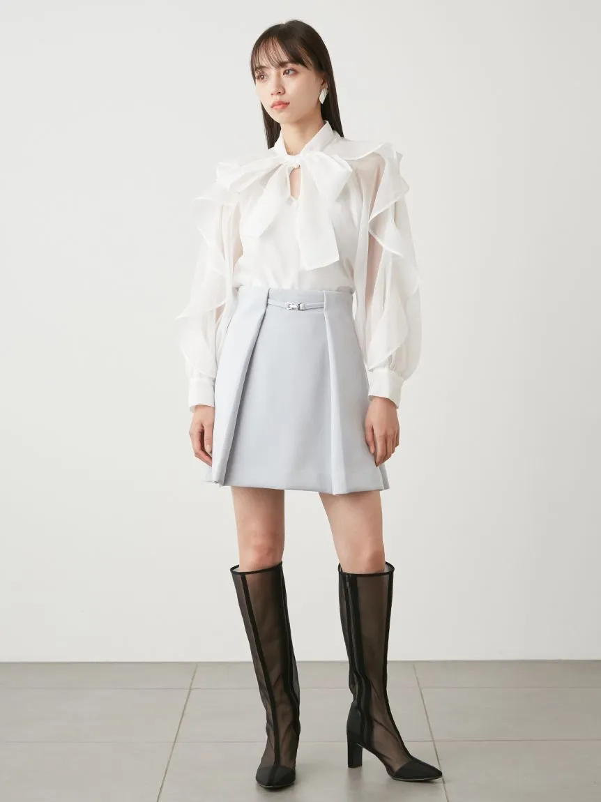 Bow Tie Ruffle Shirt