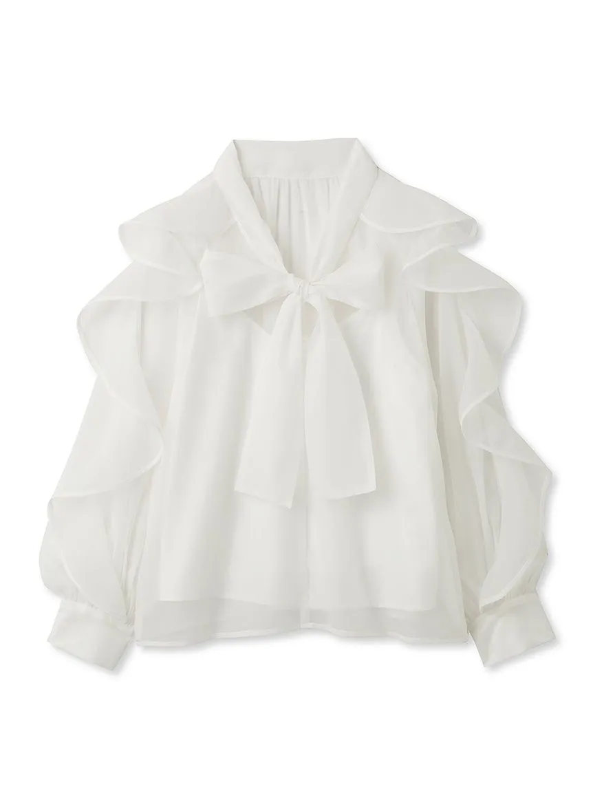 Bow Tie Ruffle Shirt