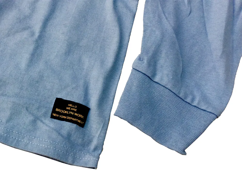 Brooklyn Work P2 L/S Tee Stonewash Blue