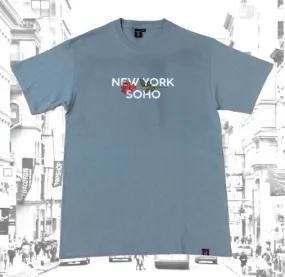 Brooklyn Work T55 S/S Tee Stonewash Blue