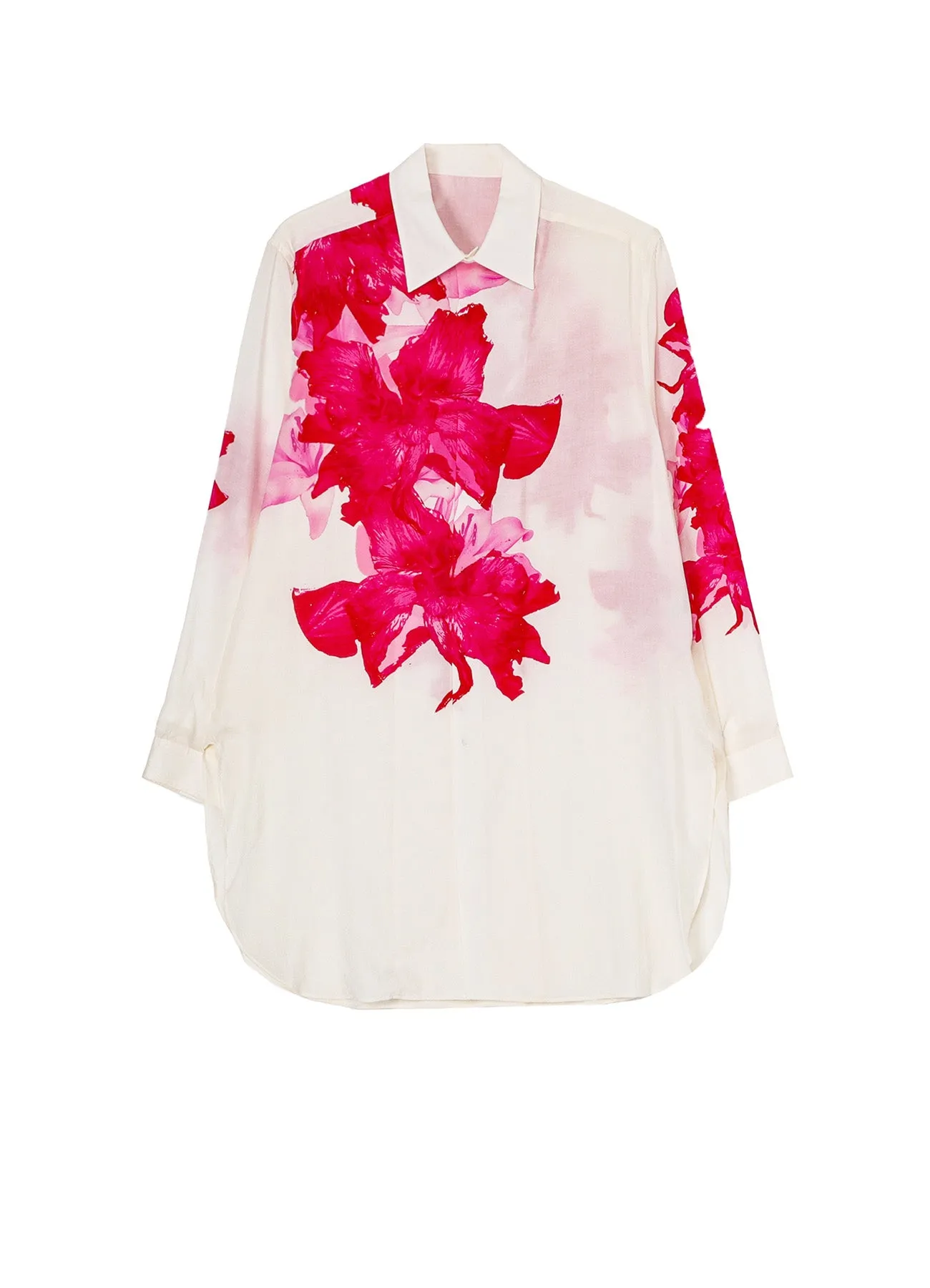 CELLULOSE PINK FLOWER DESIGNED BLOUSE