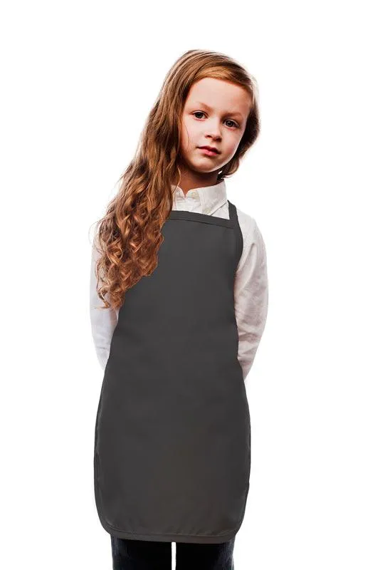 Charcoal Kid's Bib Apron (No Pockets)