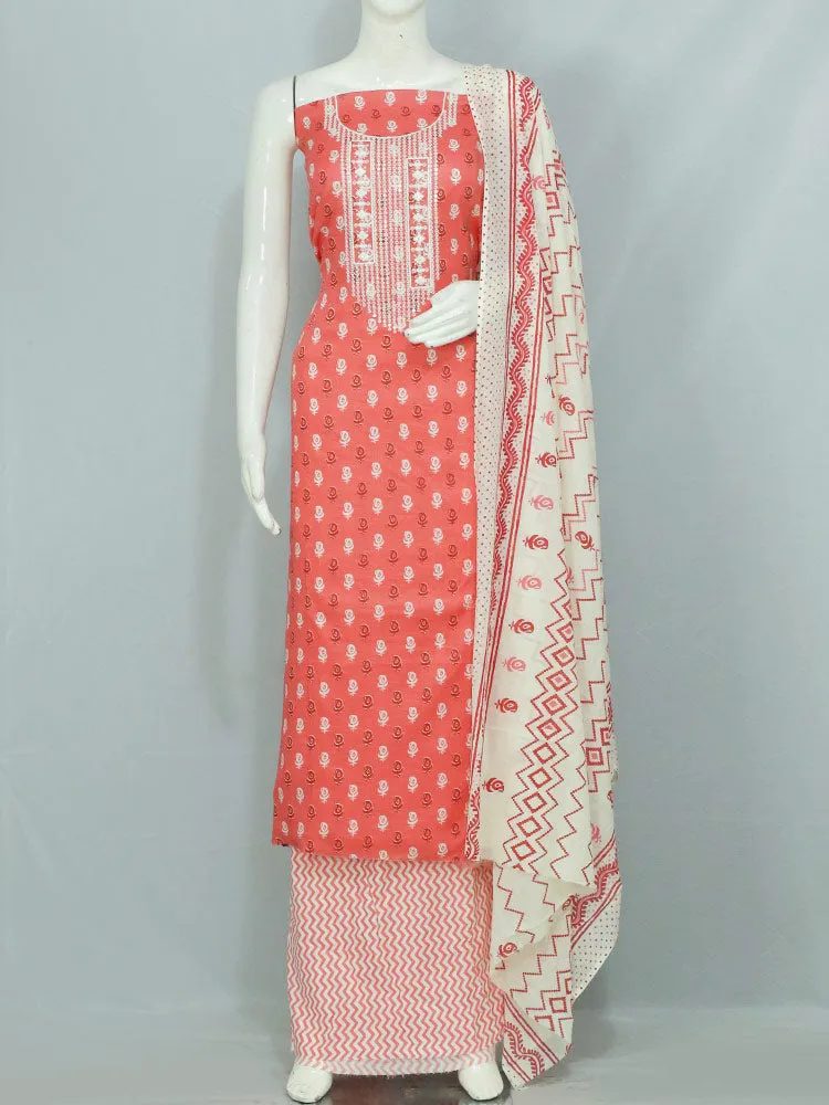 Cotton mix Printed Churidar Material