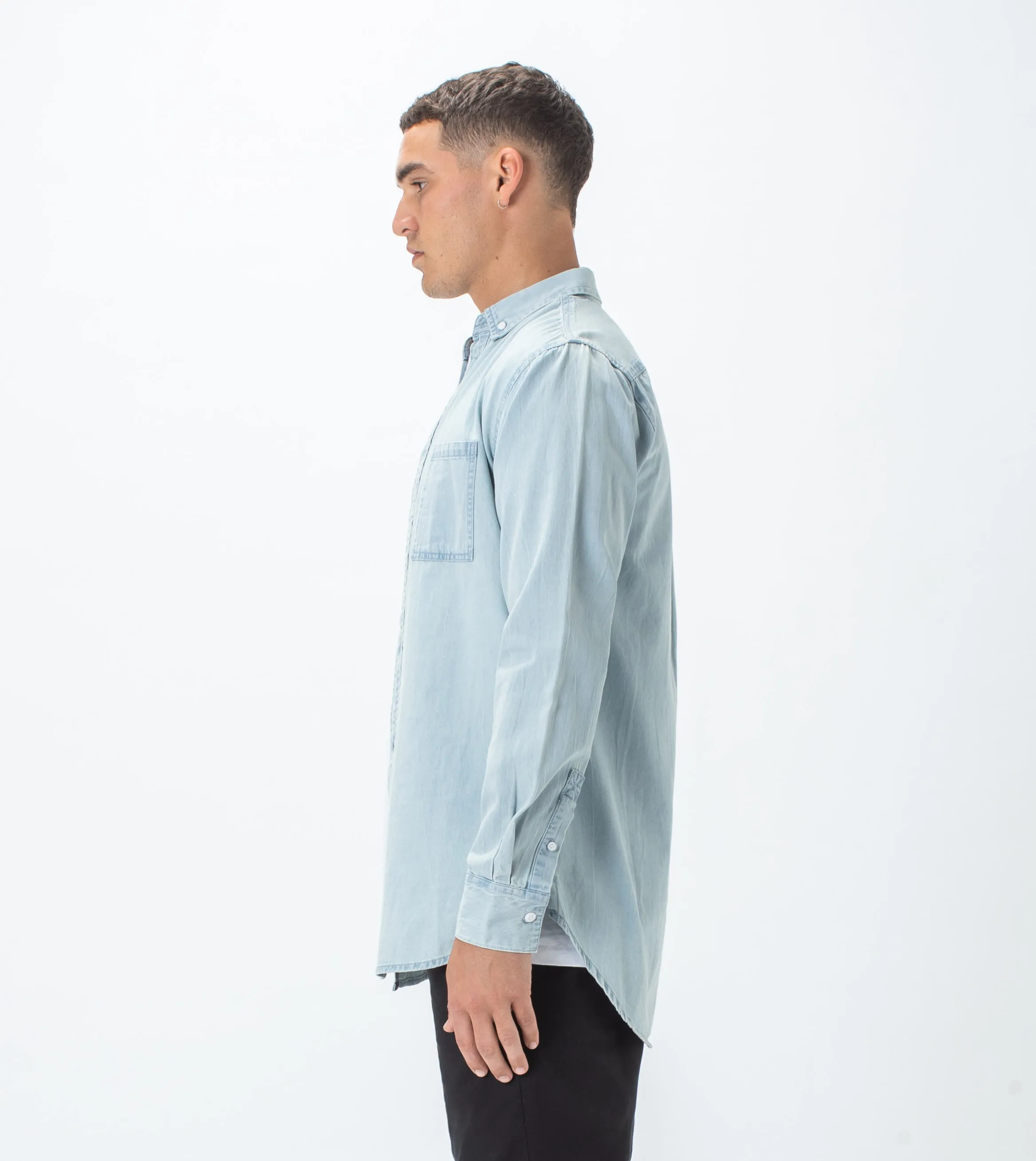 Denim Work LS Shirt Sea Salt