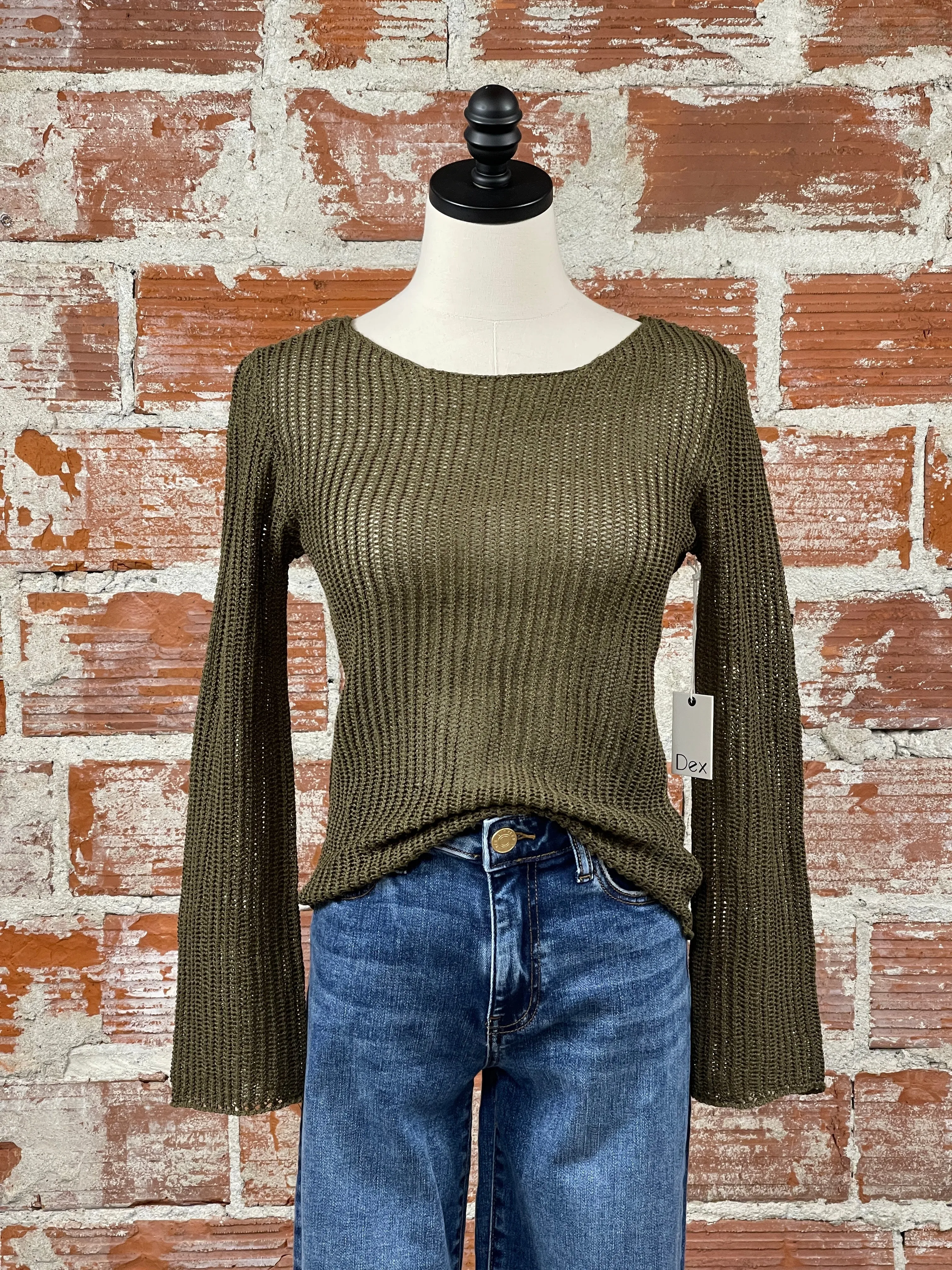 Dex Amiri Sweater in Deep Olive