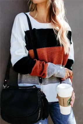 elveswallet Color Block Leisure Sweater