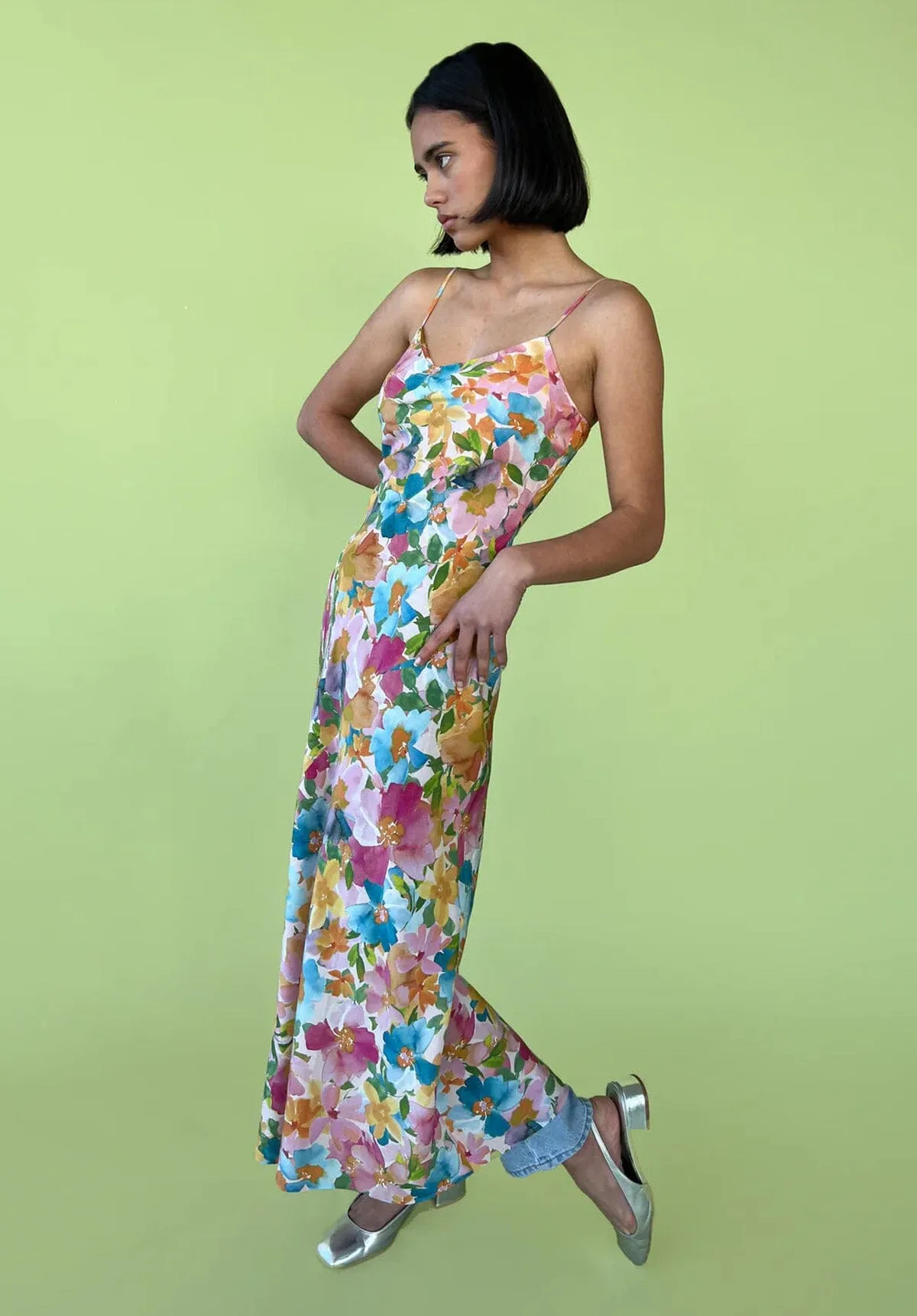 Emelie Silk Slip -Lolly Floral