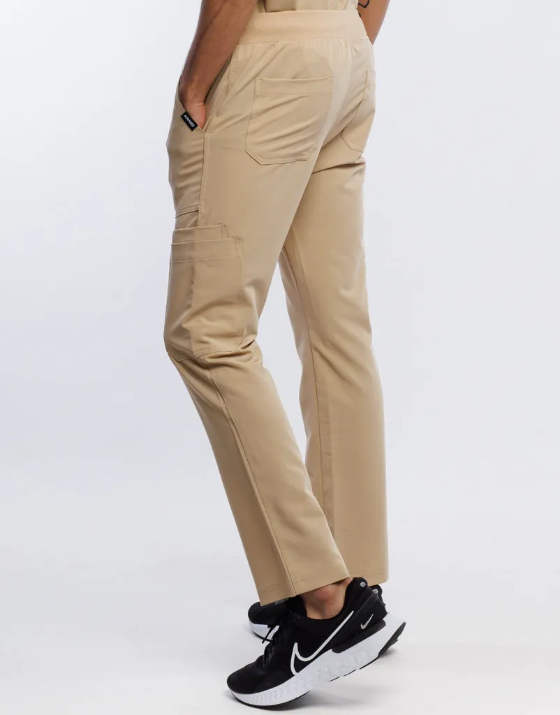 Essential Multi-Pocket Scrub Pants - Warm Sand