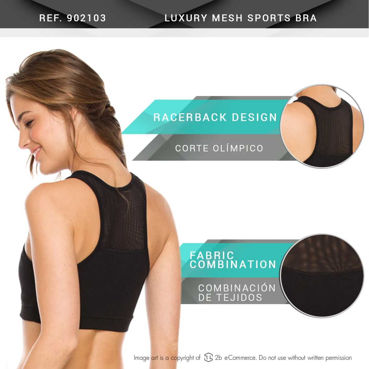 Flexmee 902103 Luxury Bra Sports Bra Sportswear