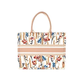 Floral Canvas Tote Bag