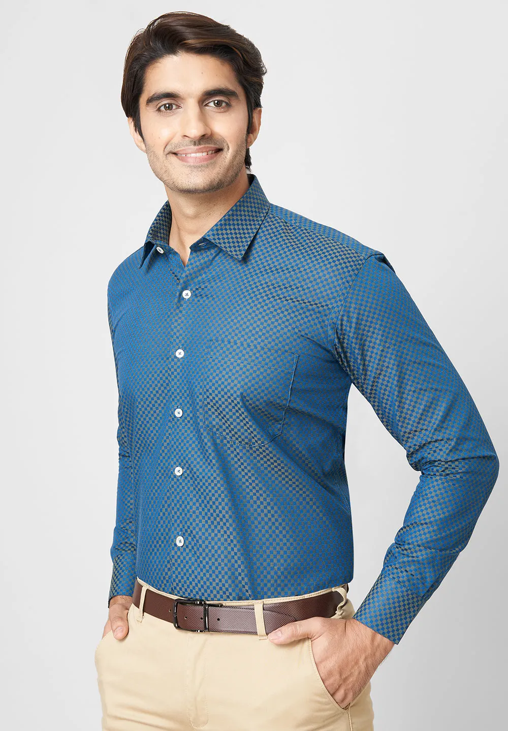 Giza Pure Cotton Formal-Regular Fit Shirt - 39095