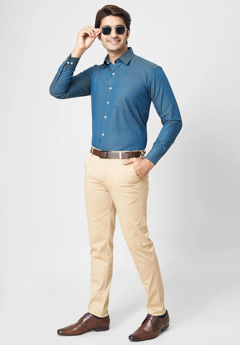 Giza Pure Cotton Formal-Regular Fit Shirt - 39095