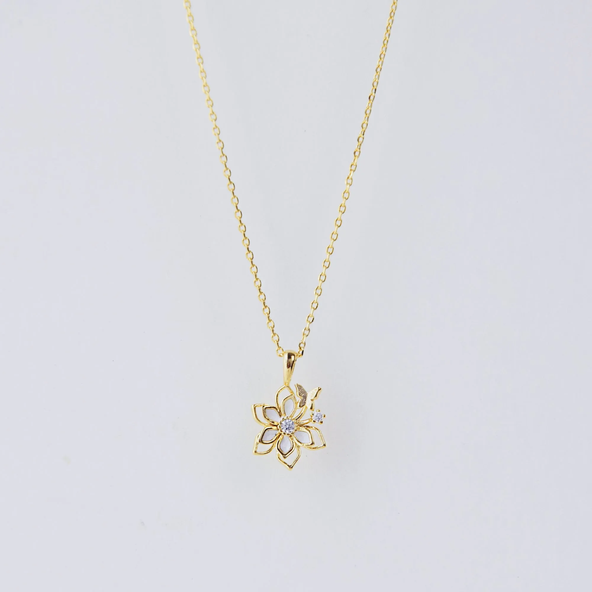 Gold Twilight Cosmos Necklace